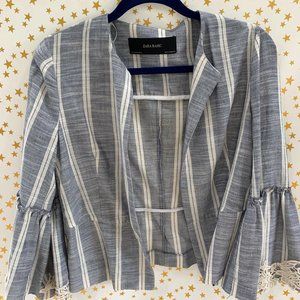 NWT Zara Cropped Blazer with Lace Sleeve